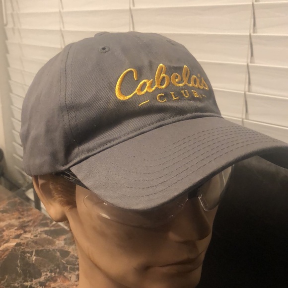 Cabela’s Men’s Gray Gold Baseball Cap Mesh Back OC Sports OSFM Snapback Hat - Picture 9 of 11